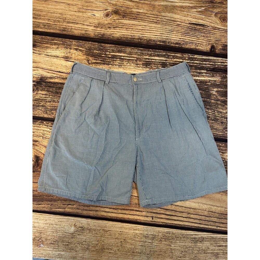 Polo Ralph Lauren Women 32 Blue Gingham Shorts USA Chino Preppy Summer Bottoms